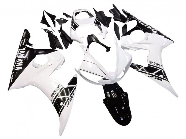 2005 White Black Yamaha YZF 600 R6 Motorcycle Fairings UK