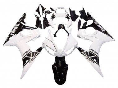 Buy 2005 White Black Yamaha YZF 600 R6 Motorcycle Fairings UK