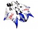 2005 White Blue Dunlop Fiat Motul Yamaha YZF 600 R6 Motorcycle Fairings UK