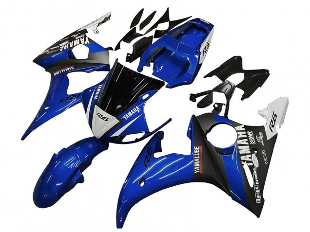 2005 Blue White Black Yamalube Yamaha YZF 600 R6 Motorcycle Fairings UK