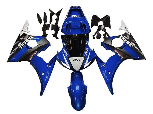 2005 Blue White Black Yamalube Yamaha YZF 600 R6 Motorcycle Fairings UK