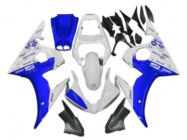 Buy 2005 White Blue Yamalube Yamaha YZF 600 R6 Motorcycle Fairings UK