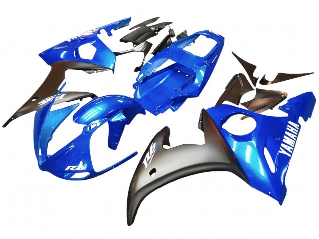 2005 Blue Matte Black Yamaha YZF 600 R6 Motorcycle Fairings UK