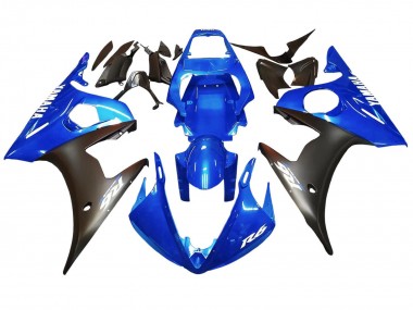 Buy 2005 Blue Matte Black Yamaha YZF 600 R6 Motorcycle Fairings UK
