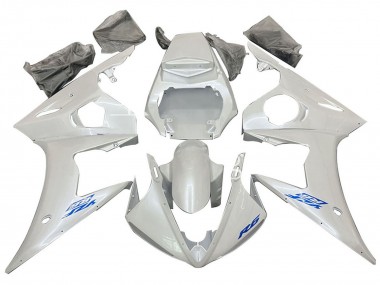 Buy 2005 White Blue Yamaha YZF 600 R6 Motorcycle Fairings UK