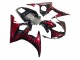 2005 Black with Red Flame Yamaha YZF 600 R6 Motorcycle Fairings UK