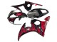 2005 Black with Red Flame Yamaha YZF 600 R6 Motorcycle Fairings UK