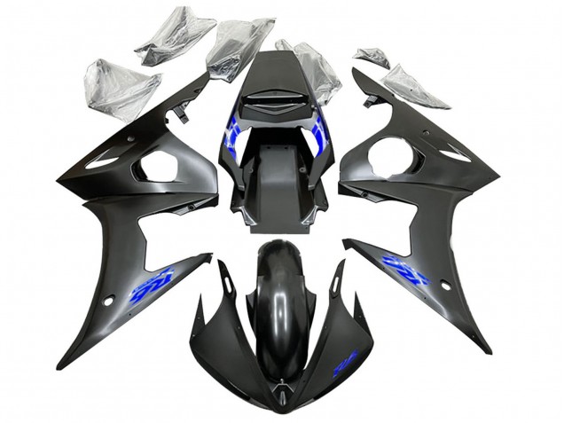 2005 Black Blue Yamaha YZF 600 R6 Motorcycle Fairings UK