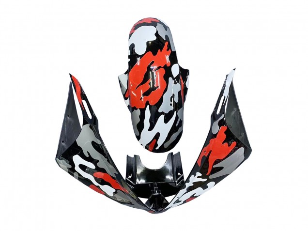 2005 Black Red Grey Camouflage Yamaha YZF 600 R6 Motorcycle Fairings UK