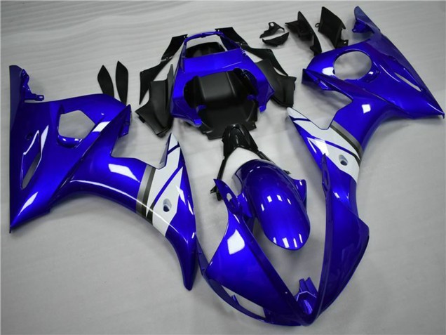 2005 Blue White Yamaha YZF 600 R6 Motorcycle Fairings UK