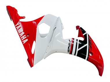 Buy 2005 White Red Glossy Black Yamaha YZF 600 R6 Motorcycle Fairings UK