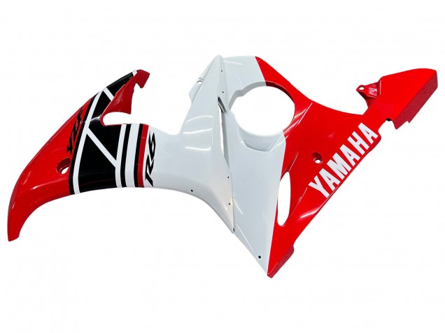 2005 White Red Glossy Black Yamaha YZF 600 R6 Motorcycle Fairings UK