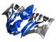 2006-2007 Blue White Glossy Black Yamaha YZF 600 R6 Motorcycle Fairings UK