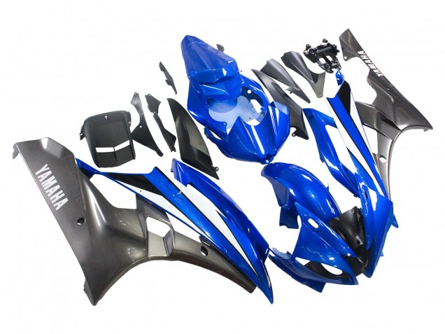 2006-2007 Blue White Glossy Black Yamaha YZF 600 R6 Motorcycle Fairings UK
