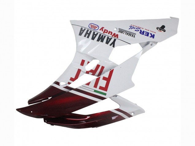 2006-2007 White Maroon Red Fiat Acer Yamalube Yamaha YZF 600 R6 Motorcycle Fairings UK