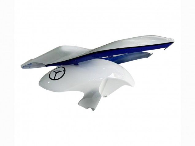 2006-2007 White Blue Jordan Yamaha YZF 600 R6 Motorcycle Fairings UK