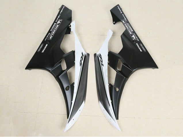 2006-2007 Glossy Black Matte Black White Motul Michelin Yamaha YZF 600 R6 Motorcycle Fairings UK