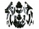 2006-2007 Glossy Black Matte Black White Motul Michelin Yamaha YZF 600 R6 Motorcycle Fairings UK
