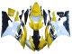 2006-2007 Yellow White Glossy Black Motul Yamaha YZF 600 R6 Motorcycle Fairings UK