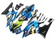 2006-2007 Blue Neon Green Black Shark Yamaha YZF 600 R6 Motorcycle Fairings UK