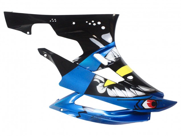 2006-2007 Blue Neon Green Black Shark Yamaha YZF 600 R6 Motorcycle Fairings UK