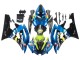 2006-2007 Blue Neon Green Black Shark Yamaha YZF 600 R6 Motorcycle Fairings UK