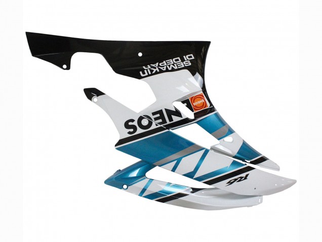 2006-2007 White Blue Black Semakin Didepan ENEOS Yamaha YZF 600 R6 Motorcycle Fairings UK