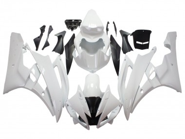 Buy 2006-2007 White Yamaha YZF 600 R6 Motorcycle Fairings UK