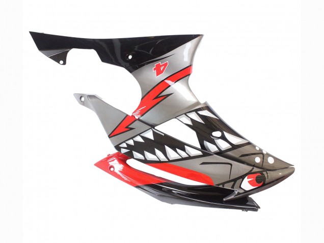 2008-2016 Silver Black Red Shark 4 Yamaha YZF 600 R6 Motorcycle Fairings UK