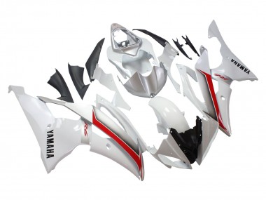 Buy 2008-2016 White Red Yamaha YZF 600 R6 Motorcycle Fairings UK