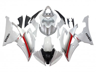 Buy 2008-2016 White Red Yamaha YZF 600 R6 Motorcycle Fairings UK