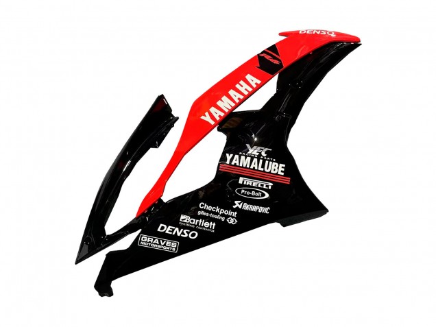 2008-2016 Red Glossy Black DENSO Yamalube 21 Yamaha YZF 600 R6 Motorcycle Fairings UK