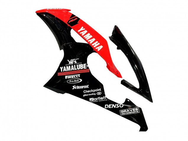 2008-2016 Red Glossy Black DENSO Yamalube 21 Yamaha YZF 600 R6 Motorcycle Fairings UK
