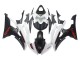 2008-2016 White Matte Black Red Decals Yamaha YZF 600 R6 Motorcycle Fairings UK