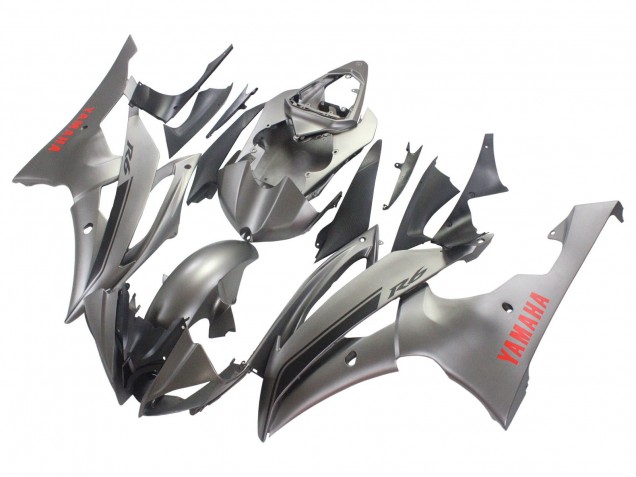 2008-2016 Matte Grey Red Decals Yamaha YZF 600 R6 Motorcycle Fairings UK