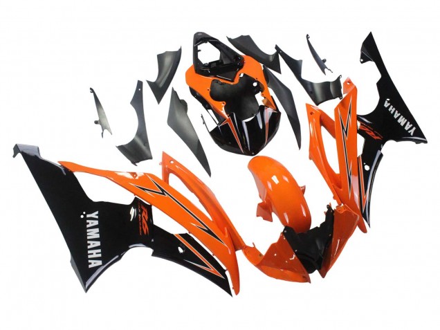 2008-2016 Orange Black Yamaha YZF 600 R6 Motorcycle Fairings UK