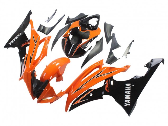 2008-2016 Orange Black Yamaha YZF 600 R6 Motorcycle Fairings UK
