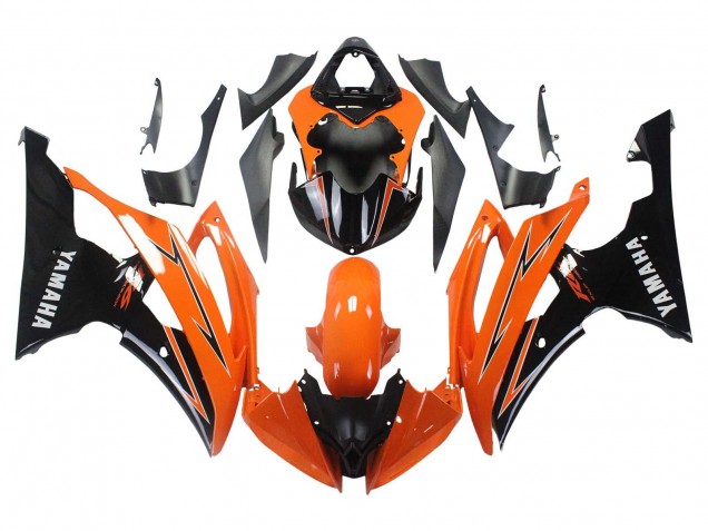 2008-2016 Orange Black Yamaha YZF 600 R6 Motorcycle Fairings UK