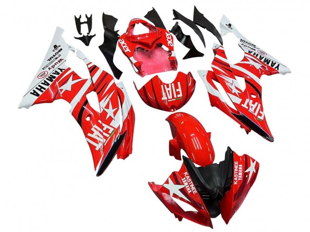 2008-2016 White Red Black Fiat Acer Yamaha YZF 600 R6 Motorcycle Fairings UK