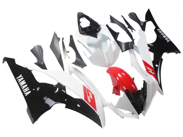 2008-2016 White Red Glossy Black Yamaha YZF 600 R6 Motorcycle Fairings UK