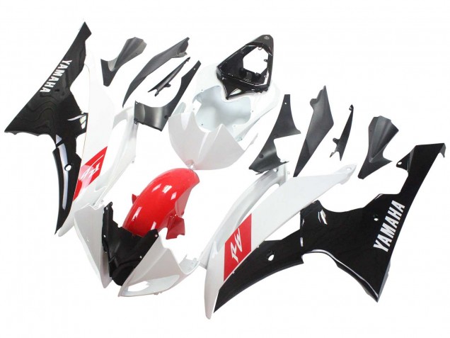 2008-2016 White Red Glossy Black Yamaha YZF 600 R6 Motorcycle Fairings UK