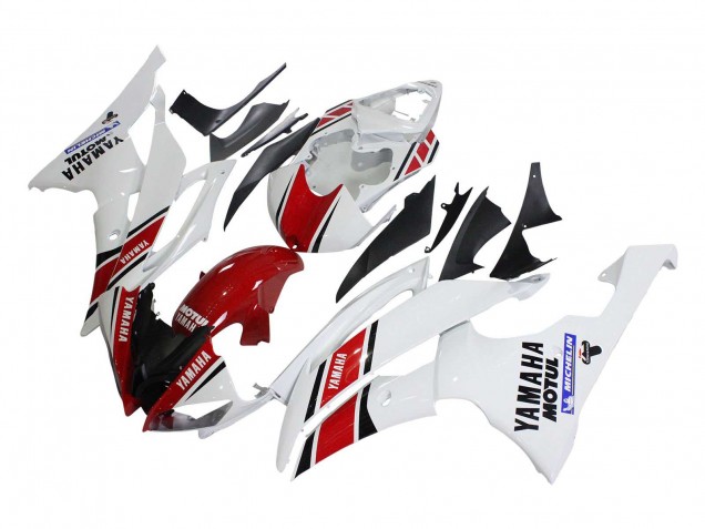 2008-2016 White Red Black Motul Michelin Yamaha YZF 600 R6 Motorcycle Fairings UK