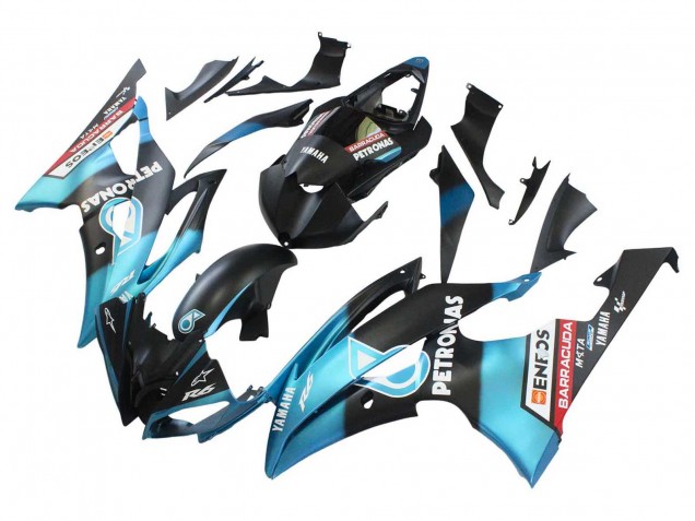 2008-2016 Light Blue Matte Black Petronas ENEOS Yamaha YZF 600 R6 Motorcycle Fairings UK