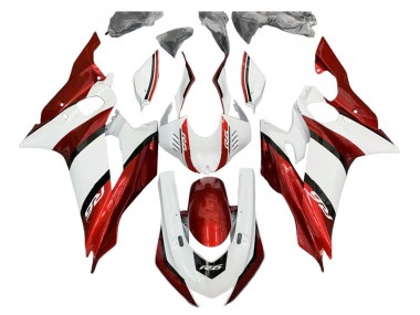 Buy 2017-2023 White Red Black Yamaha YZF 600 R6 Motorcycle Fairing Kits UK