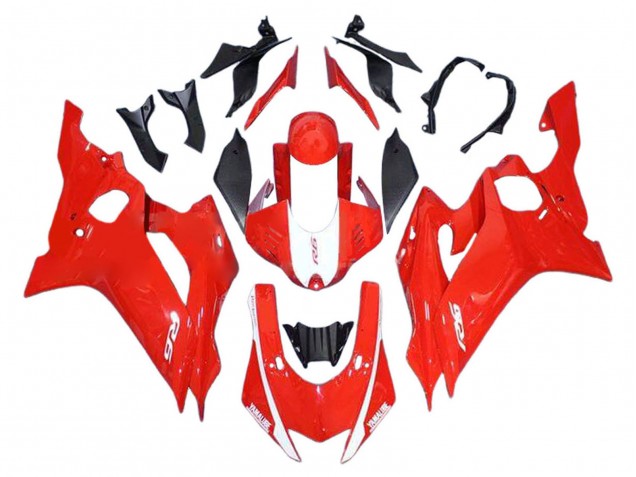 2017-2025 Red White Yamaha YZF 600 R6 Motorcycle Fairings UK