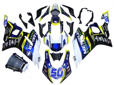 Buy 2017-2023 White Yellow Blue Yamaha YZF 600 R6 Motorcycle Fairings UK