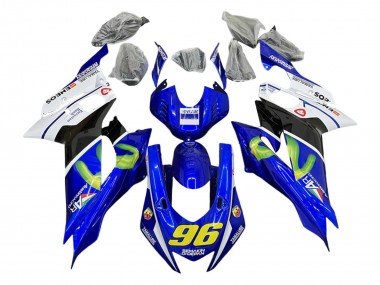 Buy 2017-2025 White Blue Black Green MoviStar Semakin Didepan Yamaha YZF 600 R6 Motorcycle Fairings UK