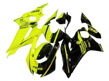 Buy 2017-2025 Neon Yellow Glossy Black Split Yamaha YZF 600 R6 Motorcycle Fairings UK