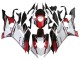 2017-2025 White Red Black Semakin Didepan Yamaha YZF 600 R6 Motorcycle Fairings UK