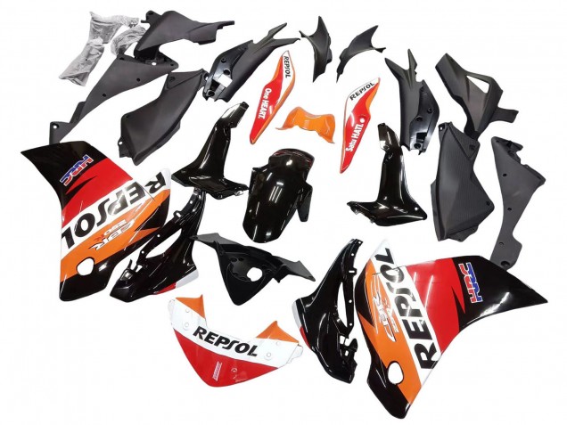 2011-2015 Orange White Red Black Glossy HRC Repsol Honda CBR250RR Motorcycle Fairings UK